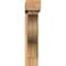 Ekena Millwork Funston Block Rough Sawn Bracket w/ Offset Brace, Western Red Cedar, 6"W x 24"D x 28"H BKT0604X24X28FST05RWR - alternate 2